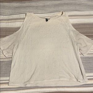 divided sleeve cut off shirt